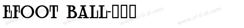 efoot ball字体转换